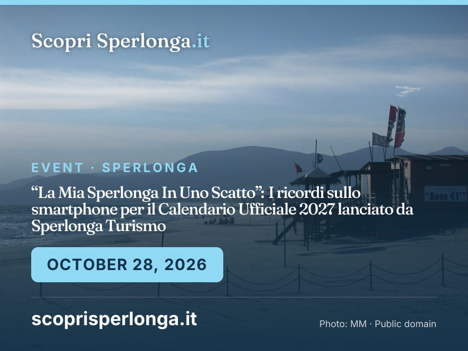 “La Mia Sperlonga In Uno Scatto”: I ricordi sullo smartphone per il Calendario Ufficiale 2027 lanciato da Sperlonga Turismo