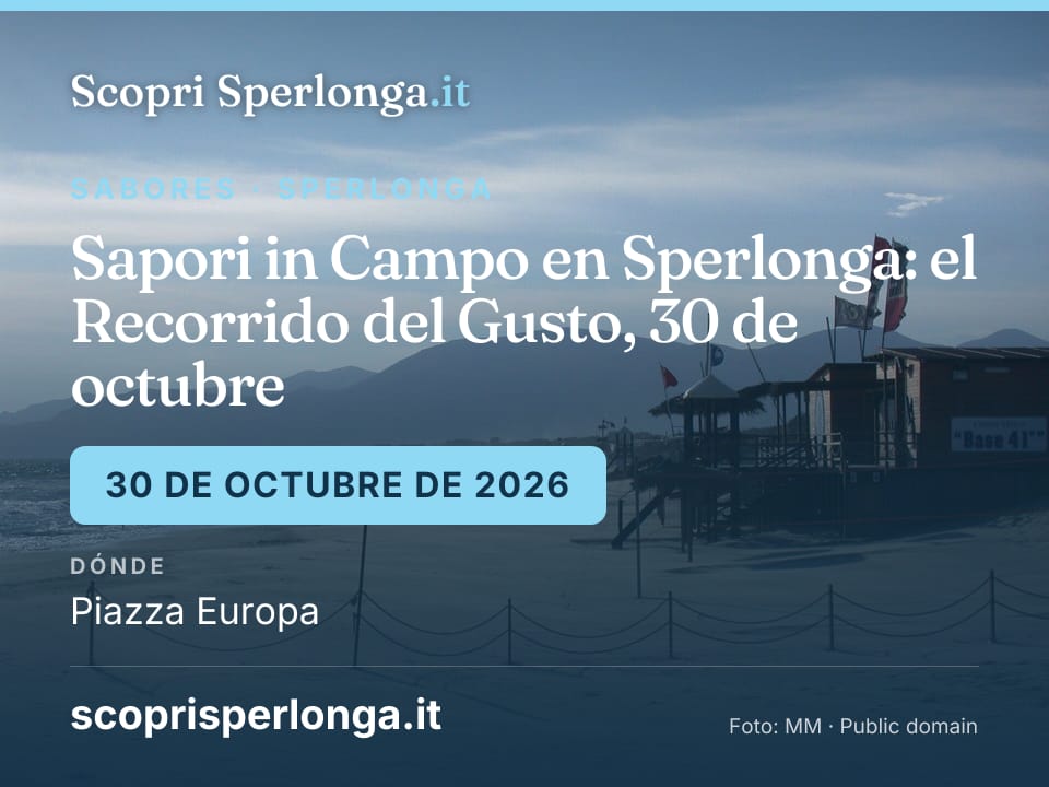 Sapori in Campo en Sperlonga: el Recorrido del Gusto, 30 de octubre