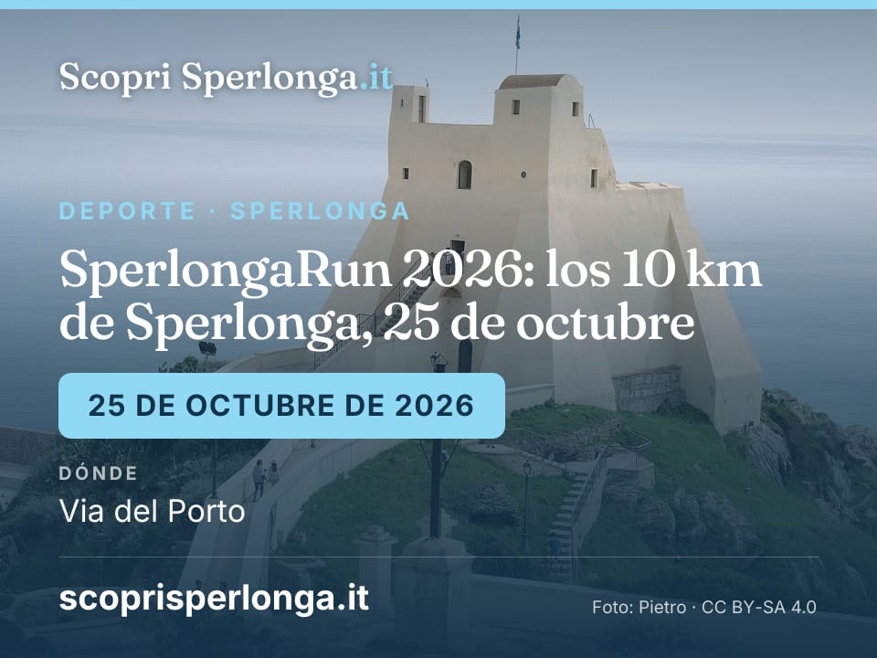 SperlongaRun 2026: los 10 km de Sperlonga, 25 de octubre